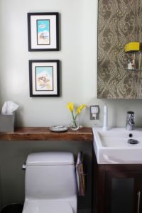 small bathroom space