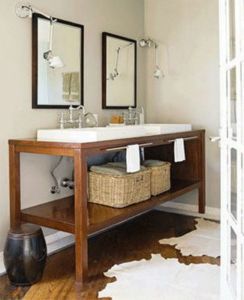 small bathroom space