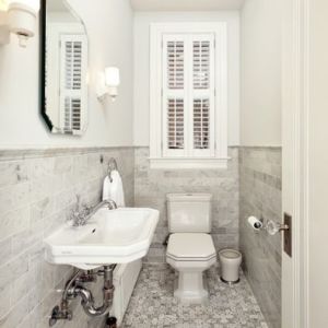 small bathroom space