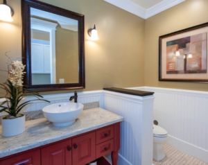 small bathroom space