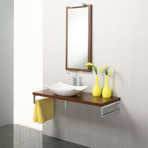 Simple design of small bathroom