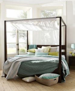 Elegant bedroom with Bohemian elements