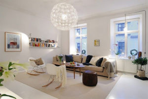 Elegant Scandinavian-style living room
