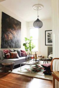 Inspiring living room in Bohemian style