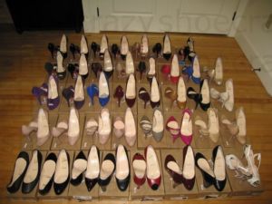 Instead of closet shoes on the ground