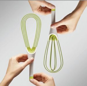 Compact silicone whisk