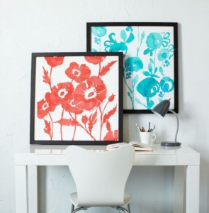 Flower prints for atmosphere