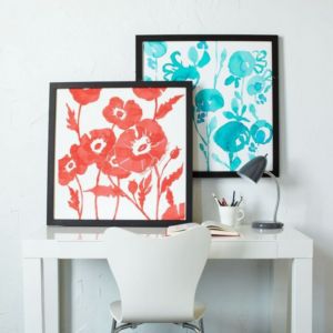 Flower prints for atmosphere
