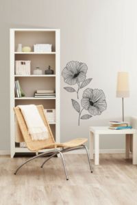 Black and white blossoms