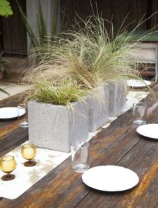Trio of planters