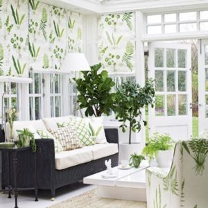 Green accents