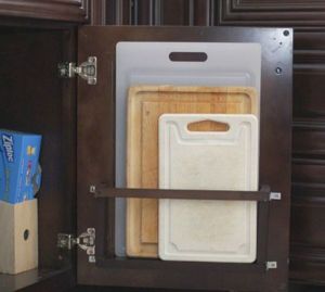 Cabinet door storage