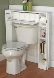 Cute toilet storage idea