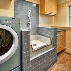 Laundry room with pet shower 2
